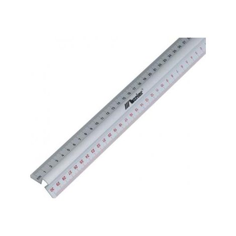 Linijka Leniar z uchwytem aluminiowa 30cm dwustronna - 2